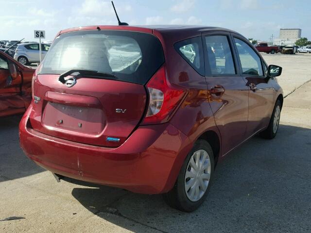 3N1CE2CP4GL379331 - 2016 NISSAN VERSA NOTE RED photo 4