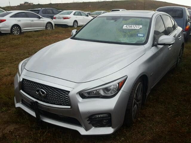 JN1AV7AP8EM692313 - 2014 INFINITI Q50 SILVER photo 2