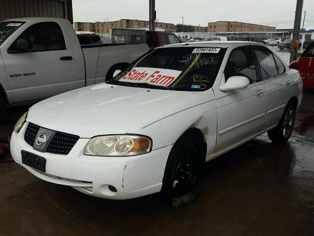 3N1CB51D44L844351 - 2004 NISSAN SENTRA 1.8 WHITE photo 2