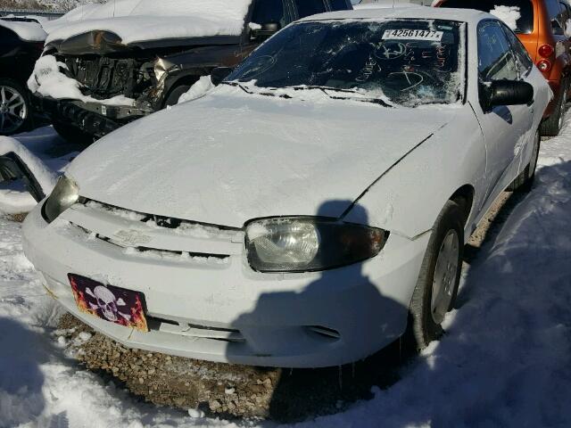 1G1JC12F557124484 - 2005 CHEVROLET CAVALIER WHITE photo 2