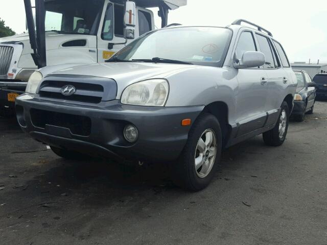 KM8SC73DX5U920804 - 2005 HYUNDAI SANTA FE G SILVER photo 2