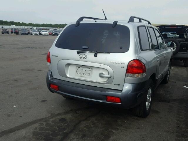 KM8SC73DX5U920804 - 2005 HYUNDAI SANTA FE G SILVER photo 4