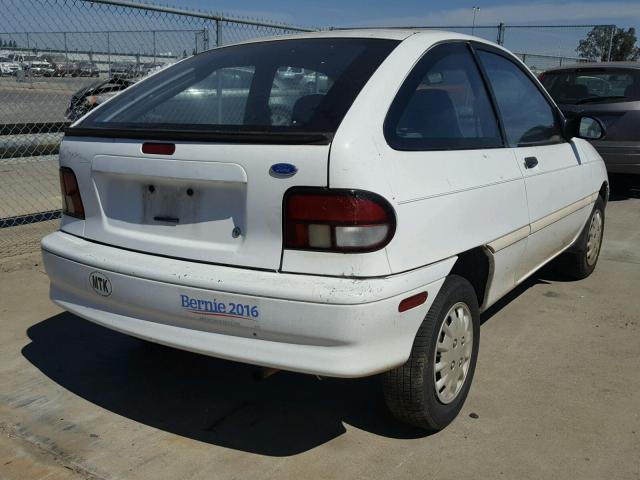 KNJLT05H7S6142362 - 1995 FORD ASPIRE WHITE photo 4