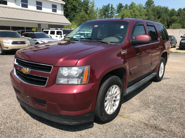 1GNFK13549R100586 - 2009 CHEVROLET TAHOE HYBR RED photo 2