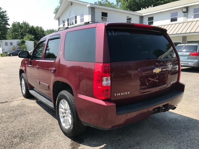 1GNFK13549R100586 - 2009 CHEVROLET TAHOE HYBR RED photo 3