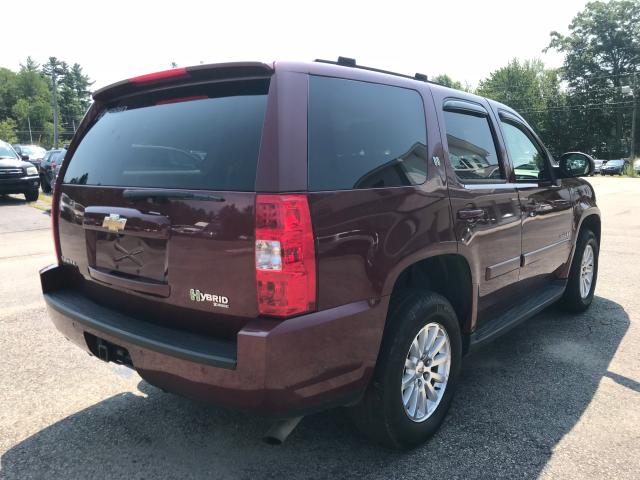 1GNFK13549R100586 - 2009 CHEVROLET TAHOE HYBR RED photo 4