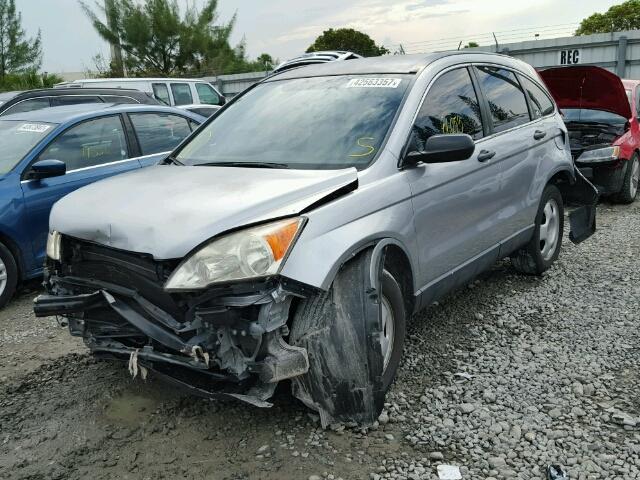 JHLRE38337C080172 - 2007 HONDA CR-V LX SILVER photo 2