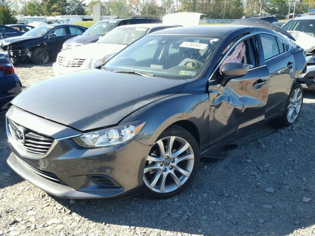 JM1GL1V59H1112673 - 2017 MAZDA 6 TOURING GRAY photo 2