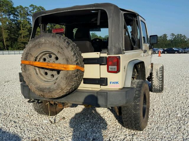 1J4AA2D19BL525988 - 2011 JEEP WRANGLER TAN photo 4