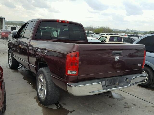 1D7HA18N15J608834 - 2005 DODGE RAM 1500 S MAROON photo 3