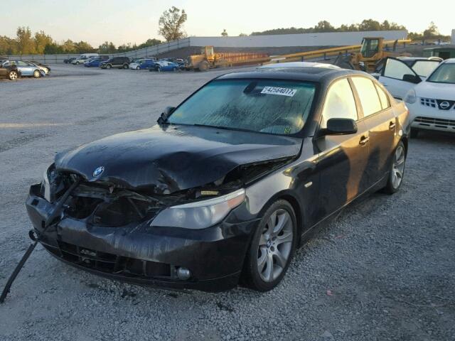 WBANB53567CP04987 - 2007 BMW 550 I BLACK photo 2