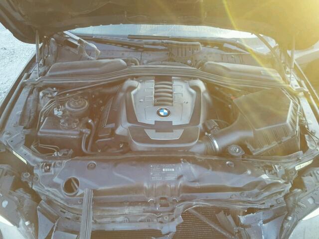 WBANB53567CP04987 - 2007 BMW 550 I BLACK photo 7