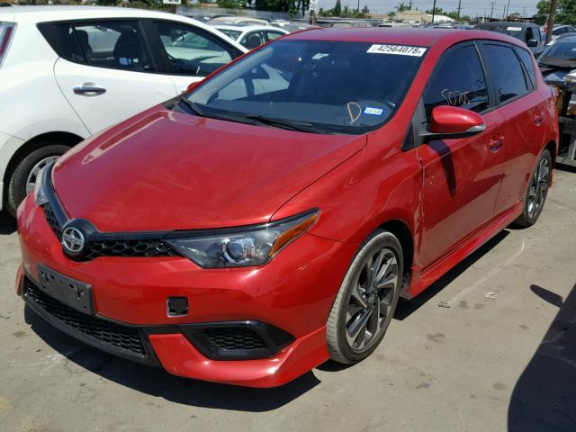 JTNKARJE3GJ503557 - 2016 TOYOTA SCION IM RED photo 2