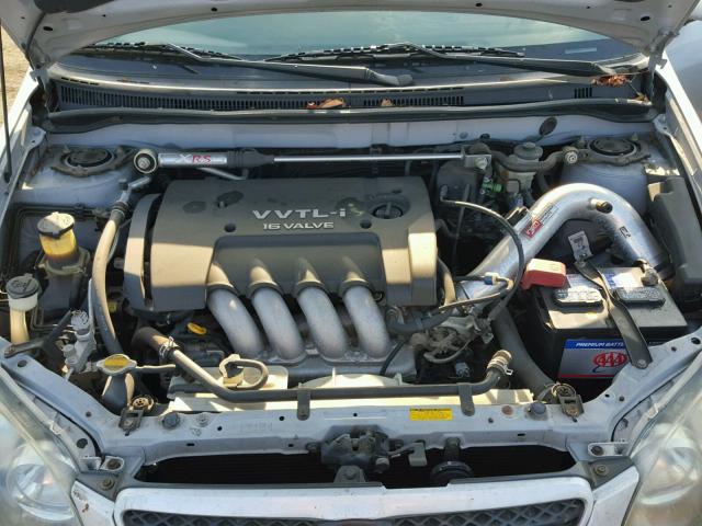 2T1BY32E35C376927 - 2005 TOYOTA COROLLA XR 银色 照片 7