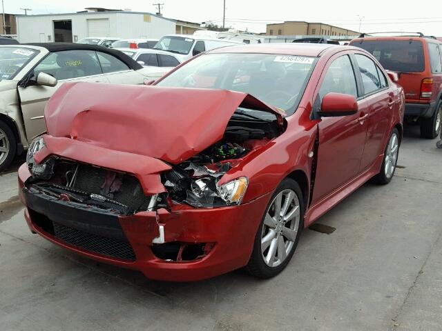 JA32U2FU3EU002326 - 2014 MITSUBISHI LANCER ES/ RED photo 2