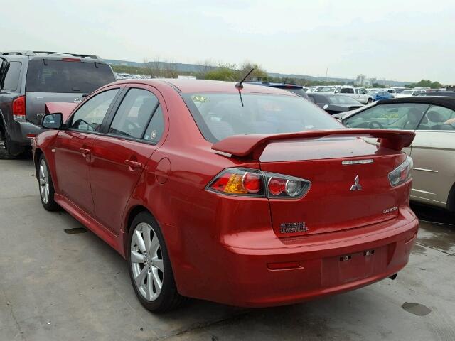 JA32U2FU3EU002326 - 2014 MITSUBISHI LANCER ES/ RED photo 3