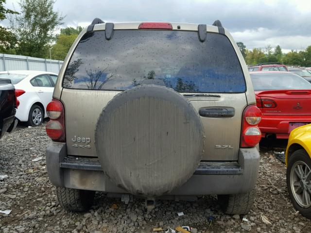 1J4GL48K36W242641 - 2006 JEEP LIBERTY SP TAN photo 10