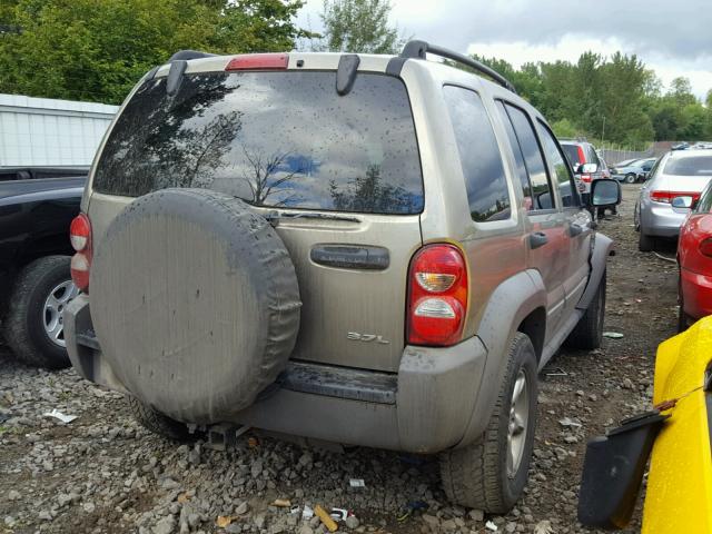 1J4GL48K36W242641 - 2006 JEEP LIBERTY SP TAN photo 4