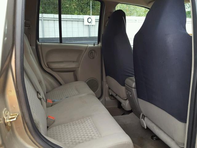 1J4GL48K36W242641 - 2006 JEEP LIBERTY SP TAN photo 6