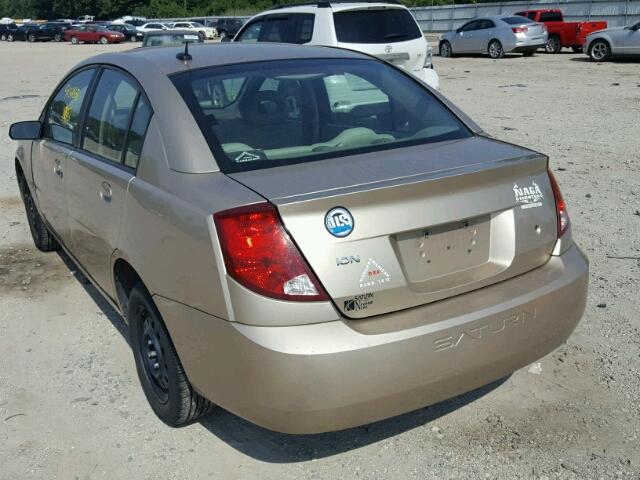 1G8AJ55F27Z157461 - 2007 SATURN ION LEVEL TAN photo 3