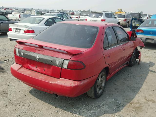 3N1BB41D1XL003291 - 1999 NISSAN SENTRA SE RED photo 4