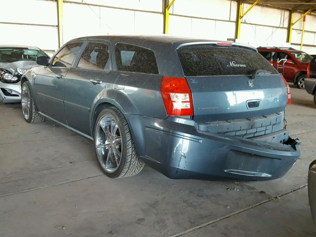 2D4FV48T35H661559 - 2005 DODGE MAGNUM SE BLUE photo 3