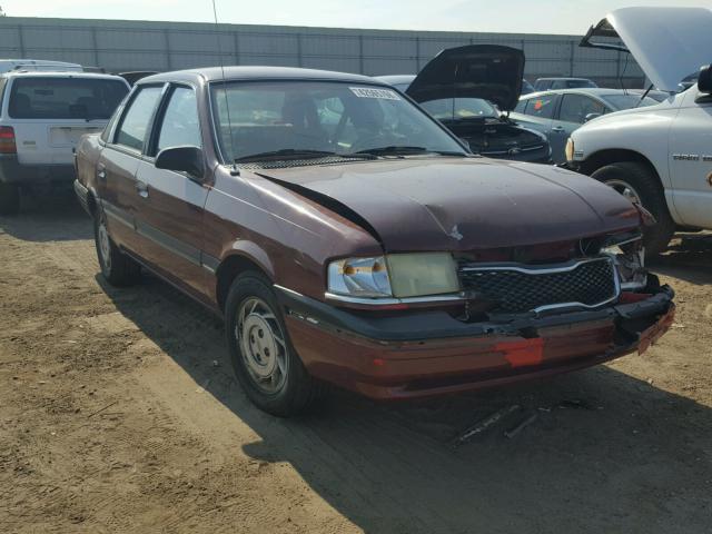 2FAPP36X7MB100736 - 1991 FORD TEMPO GL BURGUNDY photo 1