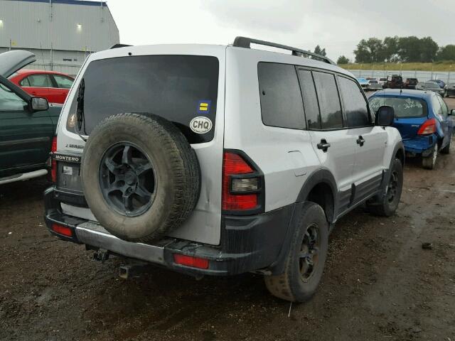 JA4MW31R82J006764 - 2002 MITSUBISHI MONTERO XL SILVER photo 4