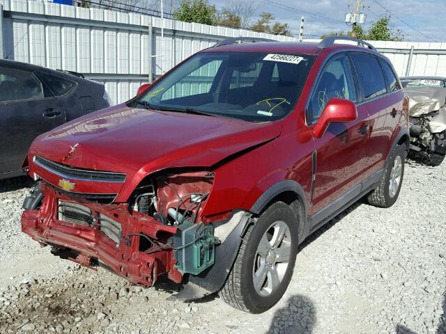 3GNAL2EK0DS636909 - 2013 CHEVROLET CAPTIVA LS RED photo 2