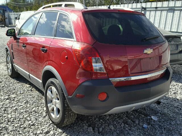 3GNAL2EK0DS636909 - 2013 CHEVROLET CAPTIVA LS RED photo 3