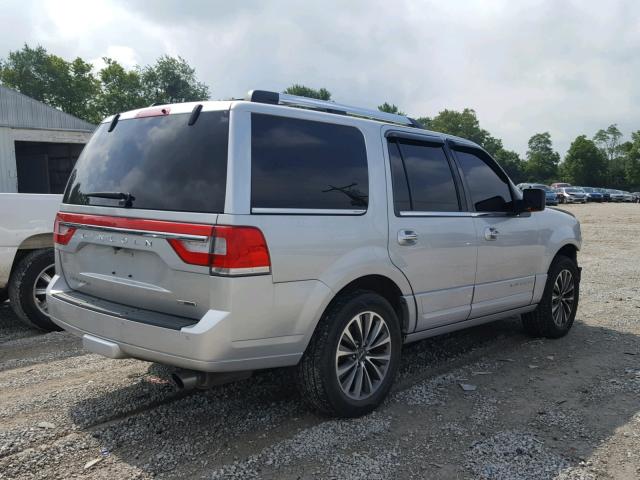 5LMJJ2JT2FEJ11448 - 2015 LINCOLN NAVIGATOR SILVER photo 4