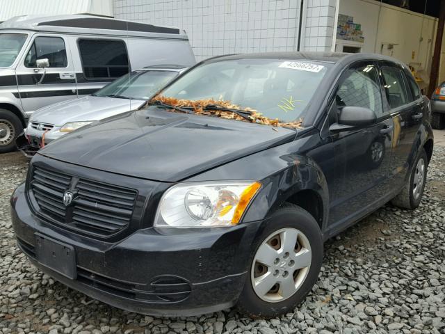 1B3HB28B78D695663 - 2008 DODGE CALIBER BLACK photo 2