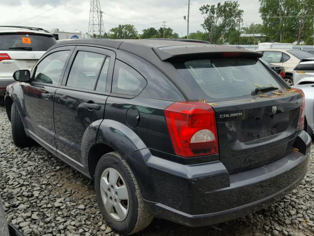 1B3HB28B78D695663 - 2008 DODGE CALIBER BLACK photo 3