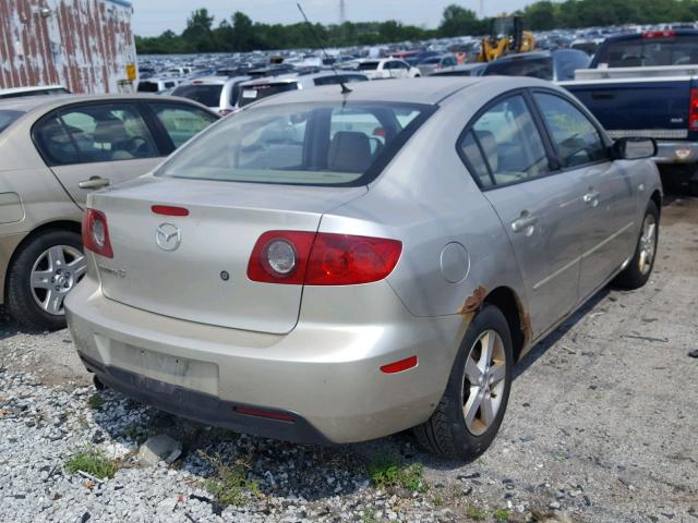 JM1BK12F841131056 - 2004 MAZDA 3 I TAN photo 4