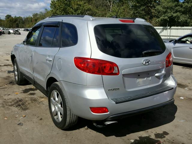 5NMSH13E68H206529 - 2008 HYUNDAI SANTA FE S SILVER photo 3