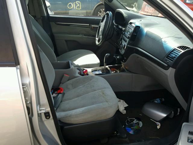 5NMSH13E68H206529 - 2008 HYUNDAI SANTA FE S 银色 照片 5