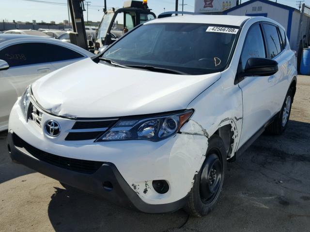 2T3ZFREV1FW200307 - 2015 TOYOTA RAV4 LE WHITE photo 2