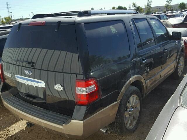 1FMJU1H51DEF66221 - 2013 FORD EXPEDITION BLACK photo 4