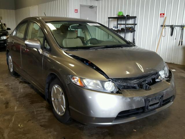 JHMFA36247S030925 - 2007 HONDA CIVIC GRAY photo 1