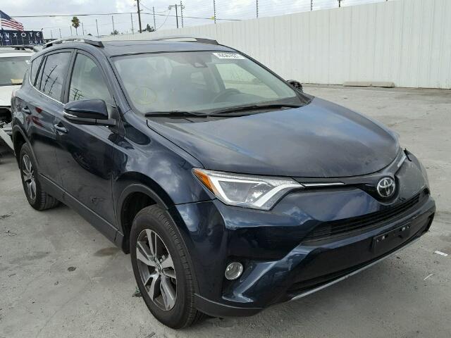 JTMWFREV7HJ109370 - 2017 TOYOTA RAV4 XLE BLUE photo 1