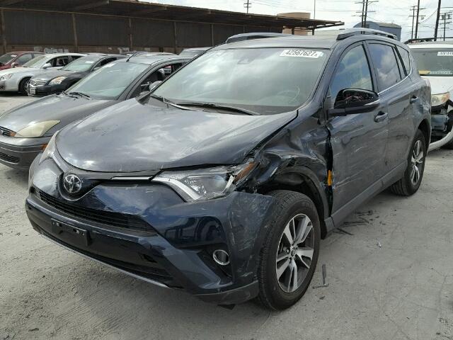 JTMWFREV7HJ109370 - 2017 TOYOTA RAV4 XLE BLUE photo 2