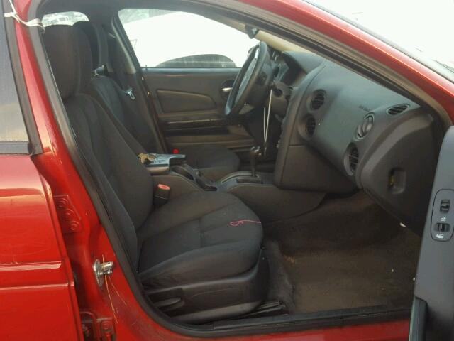 2G2WP552481142594 - 2008 PONTIAC GRAND PRIX RED photo 5