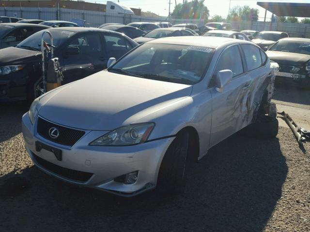 JTHBK262X85069492 - 2008 LEXUS IS 250 SILVER photo 2