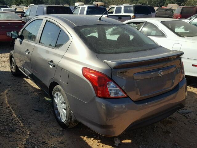 3N1CN7AP9FL950066 - 2015 NISSAN VERSA S GRAY photo 3