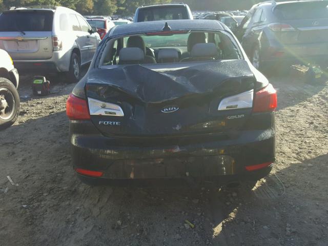 KNAFX6A81F5395523 - 2015 KIA FORTE EX BLACK photo 9