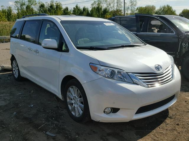 5TDYK3DC7ES489262 - 2014 TOYOTA SIENNA XLE WHITE photo 1