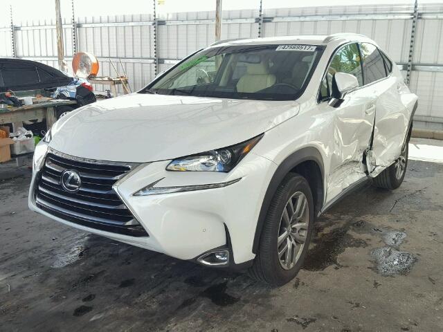 JTJYARBZ8F2016635 - 2015 LEXUS NX 200T WHITE photo 2