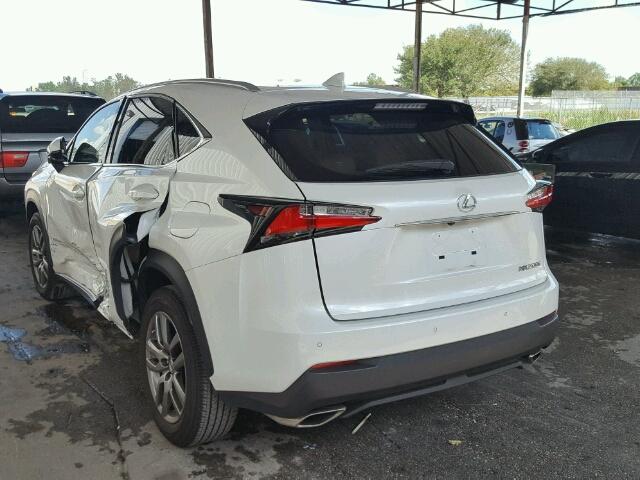 JTJYARBZ8F2016635 - 2015 LEXUS NX 200T WHITE photo 3