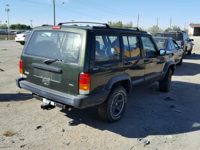 1J4FJ68S1WL219549 - 1998 JEEP CHEROKEE S GREEN photo 4