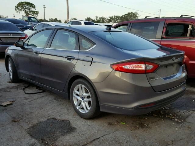 1FA6P0H71E5364533 - 2014 FORD FUSION CHARCOAL photo 3